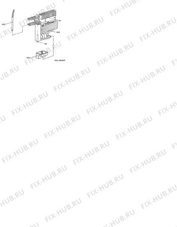 Взрыв-схема холодильника Electrolux RA140X - Схема узла Cooling generator